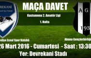 Devrekani Belediye Esnaf Spor ilk maçına çıkıyor..